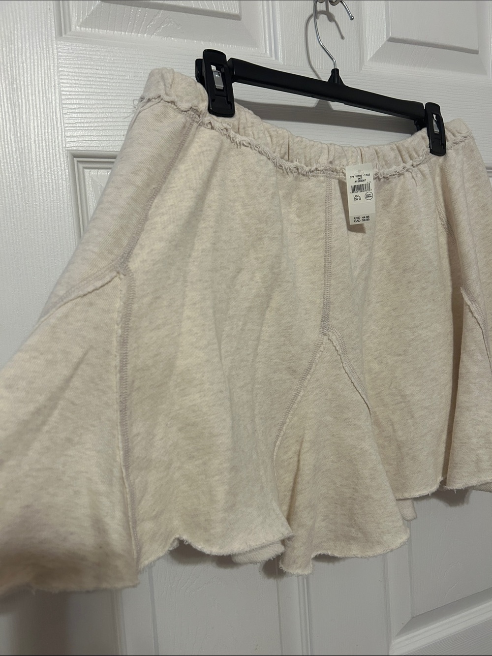 aerie Cream Flared Ruffle Mini Skirt - Picture 5 of 6